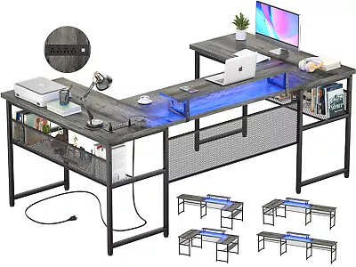 83  U-Shaped Desk Corner Computer Desk PC Laptop Study Table Workstation Home • $248.99