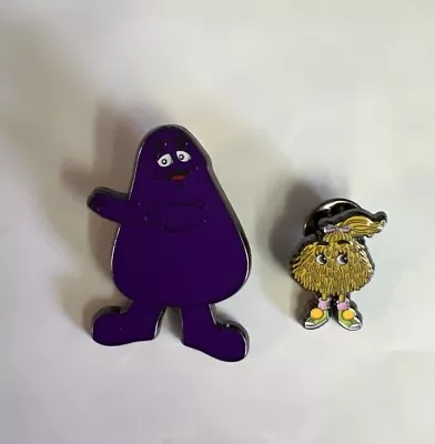 McDonald's Grimace & Fry Kid Exclusive Loungefly Enamel Pin Set • $10.50