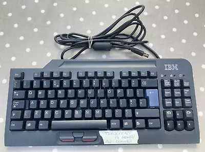 Vintage IBM USB Space Saver Keyboard Black Model KPH0035 With Broken TrackPoint • £3.85