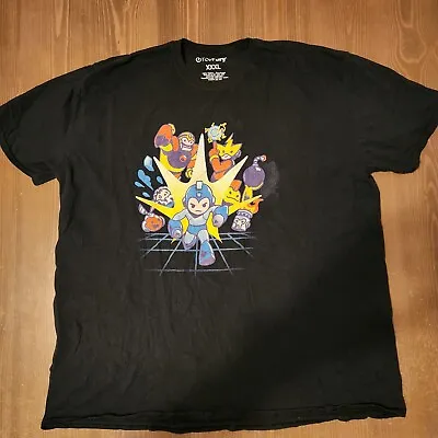 Rokku Run T Shirt Inspired By Mega Man Black Shirt Mens Size XXL 2XL Graphic Tee • $18.99