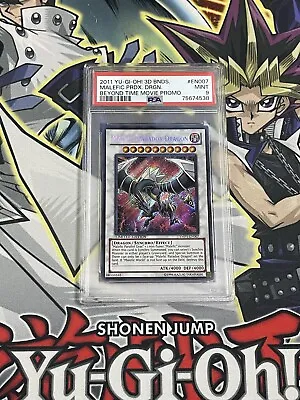 2011 Yu-Gi-Oh! Malefic Paradox Dragon 3D Bonds Beyond Time Movie Promo PSA 9 • $49