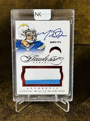 2014 Flawless Manti Te’o Patch Auto Ruby SP/15 (Game Used)  • $99