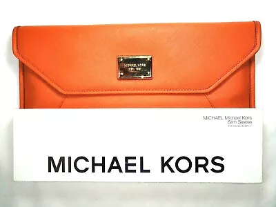 Michael Kors Slim Sleeve For Macbook Air 11  Tangerine / Saffiano Leather • $74.99