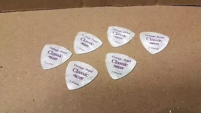 Lot Of 6 Pickboy 1.20mm Vintage Pearl Classic Triangle Guitar Picks • $12.50