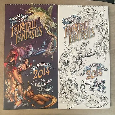 J. Scott Campbell Fairytale Fantasies Calendar Set 2014 - Both Signed! • $60