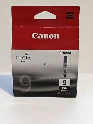 Canon Lucia Ink Photo Black 9PBK (PGI-9PBK) Ink Tank 14ml For PIXMA Pro9500 • £5