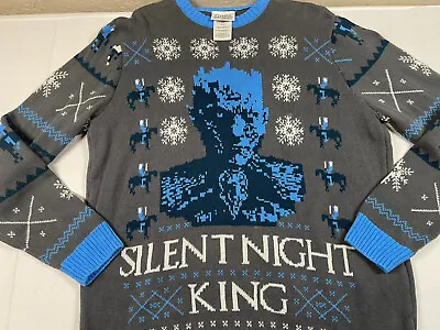 $18.21 • Buy Game Of Thrones Silent Night King Ugly Christmas Sweater Mens HBO Size Large
