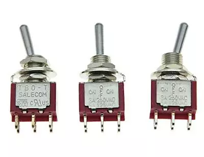 SALECOM 3X DPDT 6 Pin 3 Position ON/ON/ON Guitar Mini Toggle Switch Car/Boat • $13.42