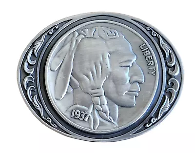 High Quality Silver Finish Native American Western Belt Buckle • $19.95