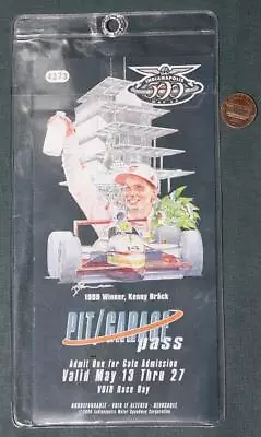 2000 Indianapolis 500 Season Pass HUGE Pit Pass Ken Brack Juan Pablo Montoya #2- • $8.99