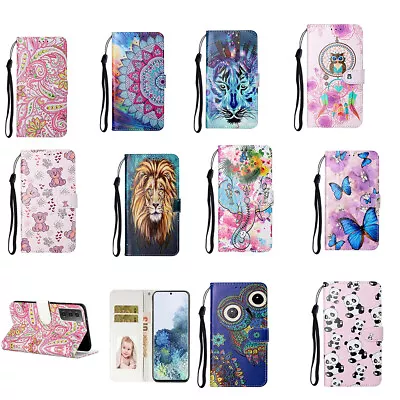 For LG Stylo 5 6 G8 ThinQ K10 G6 Pattern PU Leather Flip Wallet Phone Case Cover • £5.99