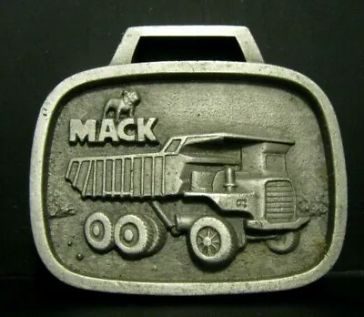Mack Bulldog Logo & Dump Truck Construction Advertising Promo Pocket Watch Fob • $27.99