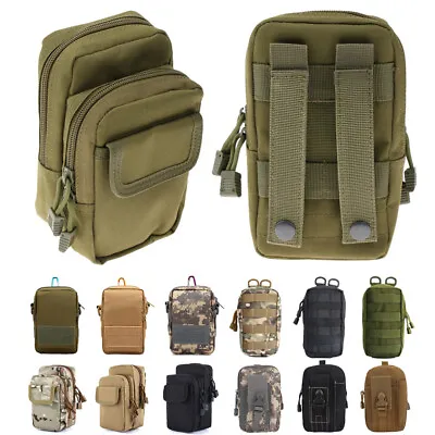 Tactical Molle Pouch EDC Multi-purpose Belt Waist Pack Bag Utility Phone Pocket • $9.99