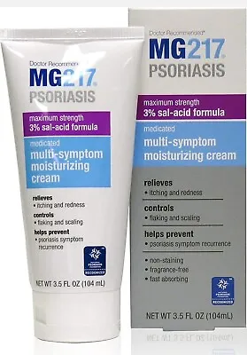 MG217 Psoriasis Max Strength Medicated Multi-Symptom Moisturizing Cream 3.5 Oz ☆ • $16.99
