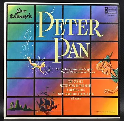 Peter Pan Walt Disney DQ-1206 Vintage Vinyl Record 1963 LP VG • $17.95