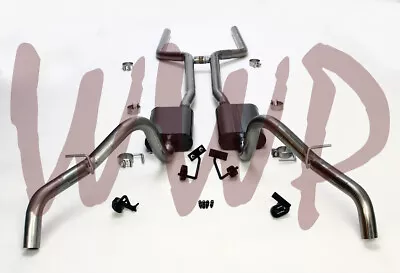 Dual 2.5 Header Back Exhaust System Kit & Mufflers 68-74 Chevrolet/Chevy Nova V8 • $499.95