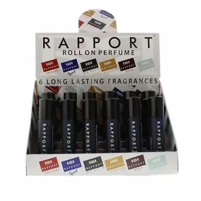 Eden Classic Rapport Sport 10ml Roll On Perfume Display Unit 24pcs - New-  Uk • £28.95