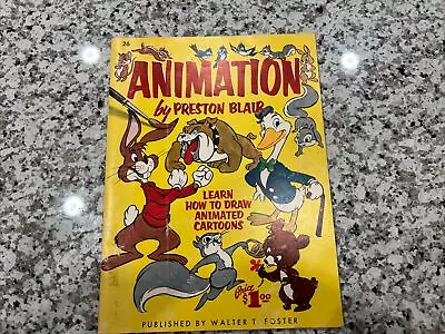 Animated Cartoons For The Beginner By Preston Blair Art Book #26 Vintage • $29.99