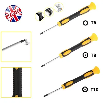 T6 T8 T10 Torx Star Magnetic Security Opening Screwdriver Xbox One 360 PS4 Fix • £2.39