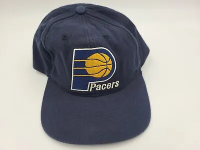 Vintage Indiana Pacers Snapback Hat Cap Dad Men Women 90s NBA Basketball Blue • $12.50