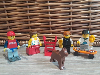 £11.49 • Buy Lego City Family Dog Skateboard  Minifigures Bundle