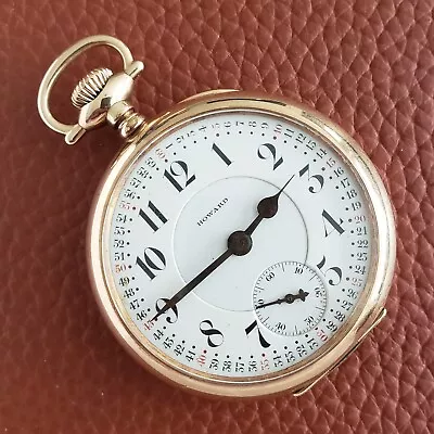 1910 Howard Series 9 Antique Pocket Watch Montgomery Dial Size 16 Signed Case • $335