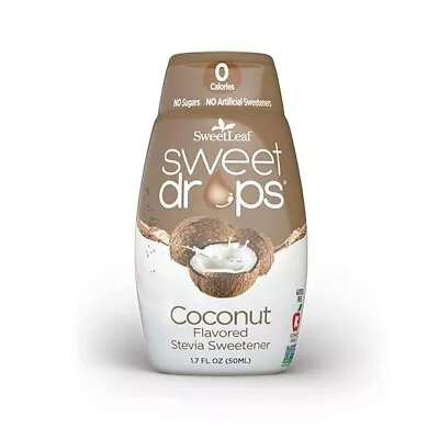 Sweetleaf Sweet Drops Liquid Stevia Sweetener Coconut 1.7 Ounce • $5.64