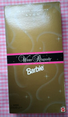 $14.75 • Buy 1996 Mattel Holiday Barbie Avon Winter Rhapsody Fashion Doll Brunette