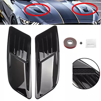 Front Hood Air Vent Molding Cover Trim Fit For Ford Mustang 2015-2017 BlacK • $34