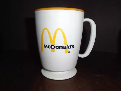 McDonald's Vintage Coffee Travel Mug Cup Plastic Whirley Industries Made In USA • $9.50