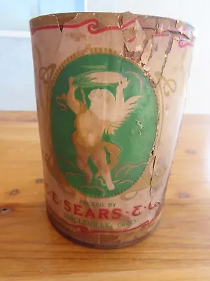 Super Rare Vintage 1900s  Original Sears Cupid Logo Paper Label On Tin Food Can • $9.99
