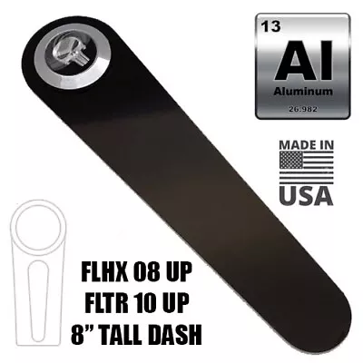 Black Aluminum Dash Panel For Harley Street 08 Road 10 Glide - PUNISH SKULL MET • $17.76