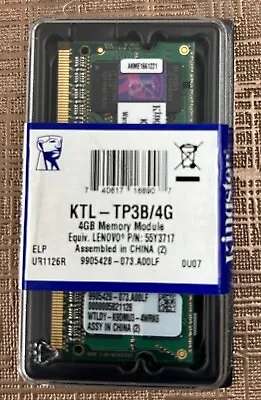 Kingston Lenovo KTL-TP3B/4G 4GB DDR3 1333Mhz Memory RAM SODIMM 204pin *NEW* • £15