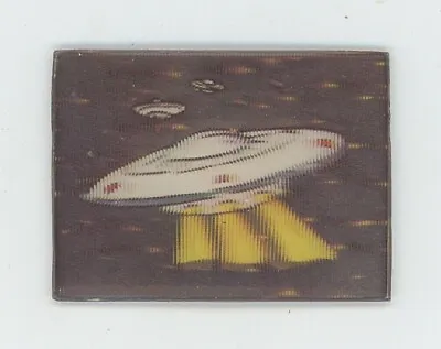 Flying Saucer / UFO 1960's Small VARI-VUE Lenticular 3-D Picture 1 3/4  Inch • $9.95
