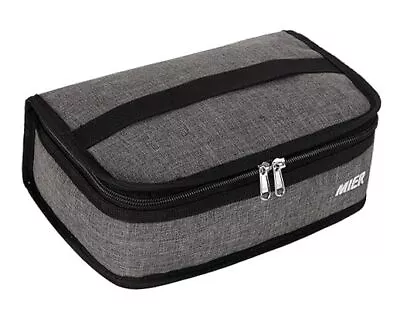  Portable Thermal Insulated Cooler Bag Mini Lunch Bag For Kids Grey Gray • $19.09