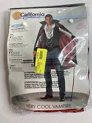 California Costume Very Cool Vampire Adult Men Medium 40-42 Halloween Costume • $14.80
