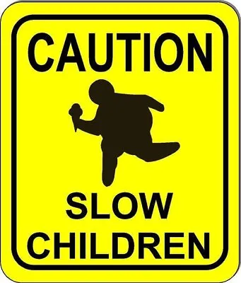 Caution Slow Children Aluminum Composite Outdoor Sign Long-lasting • $12.99
