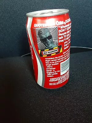 VINTAGE Max Headroom Coca-Cola Coke Can (HTF) • $16