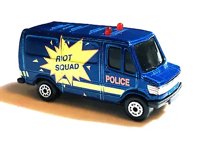 Maisto Mercedes 3070 Police Riot Squad Van Blue In Matchbox 1.64 Scale VGC • $14.91