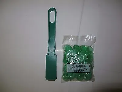 100 Green Magnetic Bingo Chips With Wand -Green Bingo Chips And Wand • $7.49