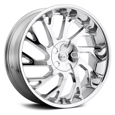 VCT V77 Chrome 22x9 +15 5x120 Wheels Set Of Rims • $1095.13