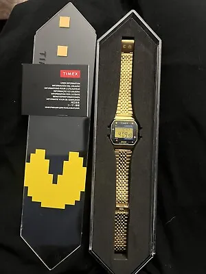 Timex X Pacman T80 Digital Stainless Steel - Gold - TW2U32000 • $119