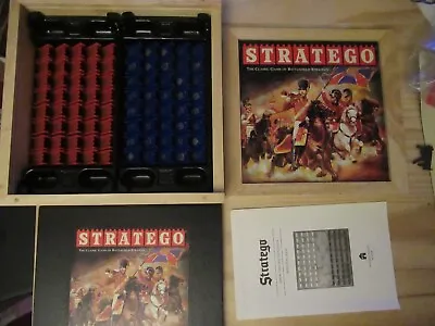 $25 • Buy Stratego Parker Brothers Vintage Collection Wood Box Nostalgia Edition COMPLETE