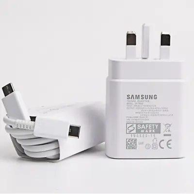 Original Samsung S24 S24+ S24 Ultra 5G 45W Charger Super Fast Charge Type C PLUG • £17.38