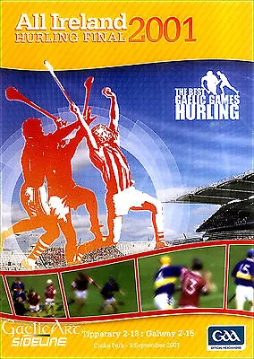 2001 GAA All Ireland Hurling Final:  Tipperary V Galway  DVD • £12.95