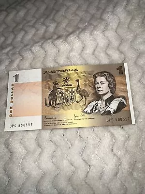 $1 Australian Note 1982 Johnston/Stone Last Prefix DPS 500557 Unc. **Rare Note** • $59