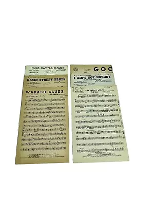 Vintage Antique Trumpet Sheet Music Lot Of Six Music Library 43 Army Band  • $20