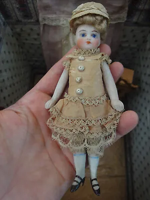 Adorable Antique Doll French Doll Mignonette Doll Closed Mouth Original Dress • $1890