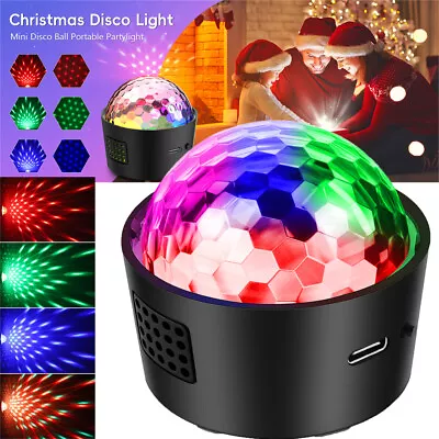 Magic Ball Light RGB Rotating Party Light Sound Activated LED Night Light Disco • £8.99