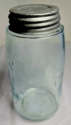 Vintage *ball In Script* Aqua Quart Mason's Patent Nov 30th 1858 Fruit Jar • $15